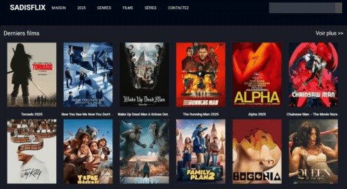 Sadisflix bloqué ? Nouvelle adresse Sadisflix en 2026 7 Capture d'écran nouvelle adresse Sadisflix 2026