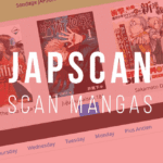 Interface Japscan avec catalogue de mangas populaires