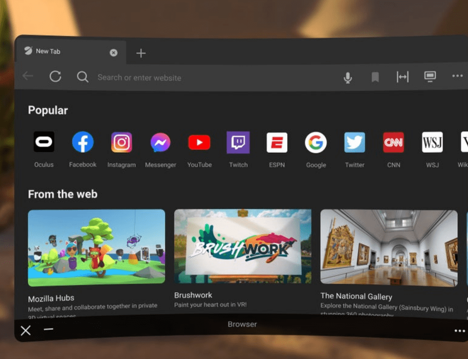 Meilleurs Navigateurs Web Oculus Quest 2