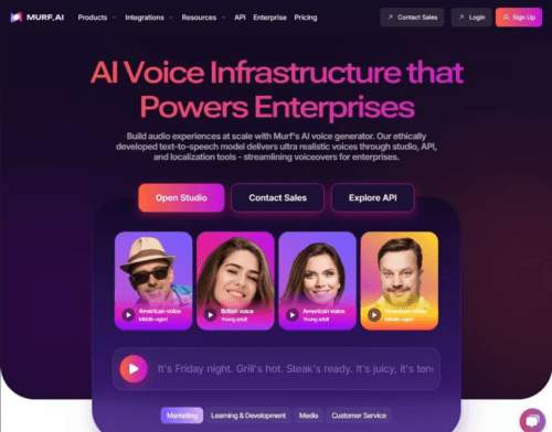 Murf.ai generateurs de voix ia