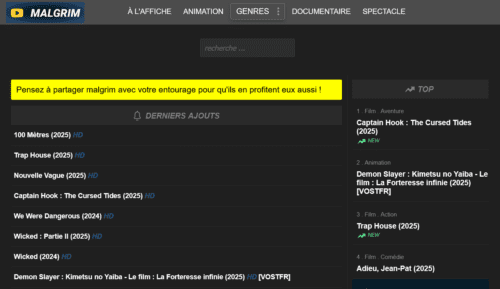 Malgrim : Nouvelle Adresse Officielle 2026 8 malgrim film