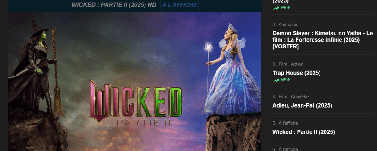 Malgrim : Nouvelle Adresse Officielle 2026 6 Interface page d'accueil Malgrim streaming 2026