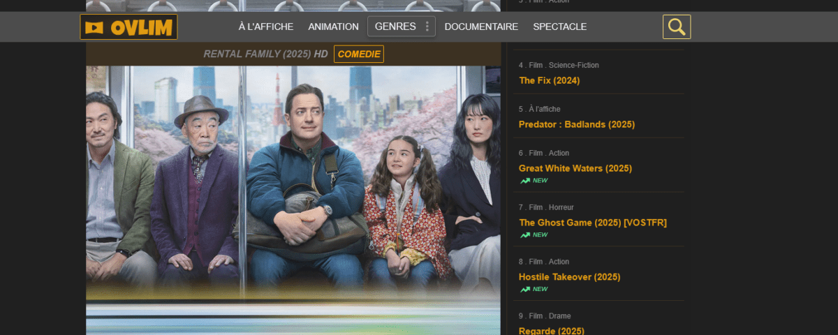 Miwav devient Ovlim.com : Ovlim nouvelle adresse active 2026 6 Interface d'accueil Ovlim.com nouvelle adresse Miwav 2026