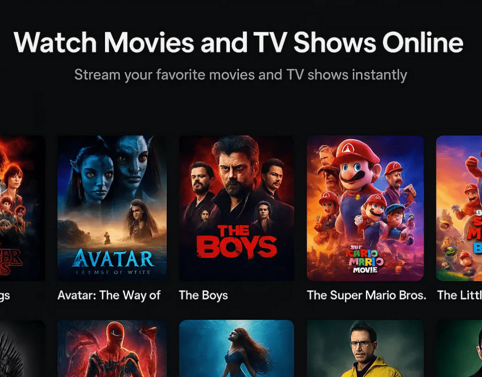Capture d'écran de l'interface Vorviz montrant le catalogue de films en streaming
