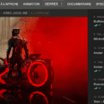 Interface du site Xerov montrant le catalogue de films et séries en streaming