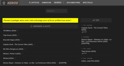 xerov film tout le catalogue de films disponible