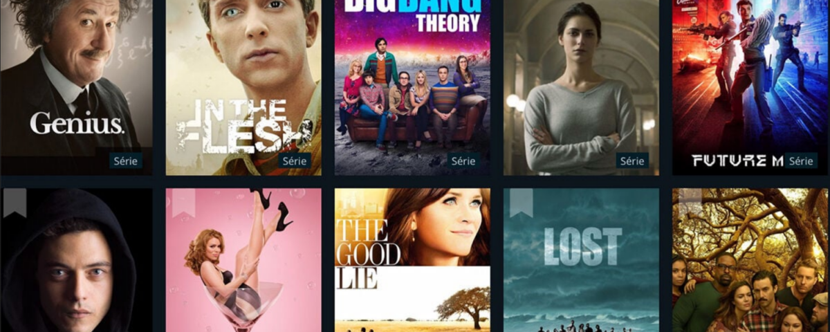 Interface principale du site xefod com avec catalogue de films