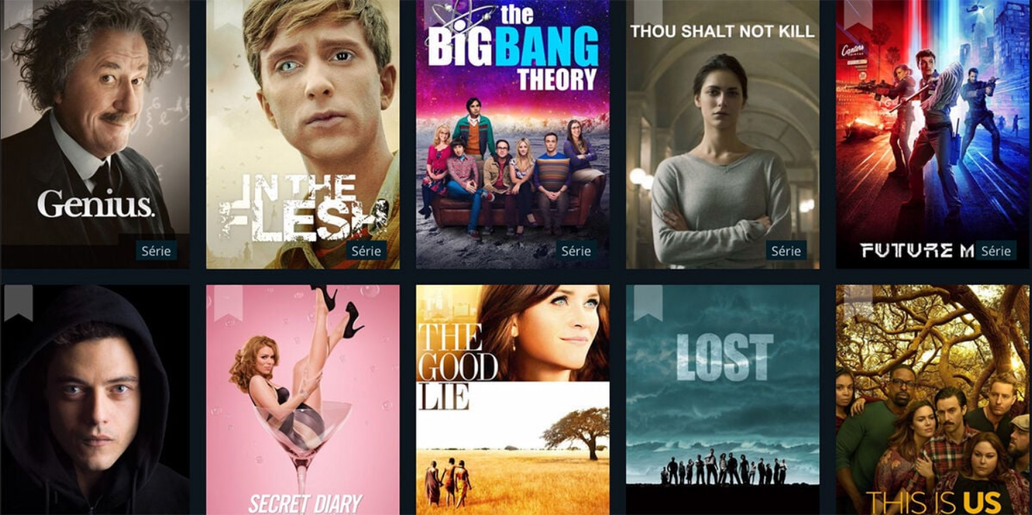 Interface principale du site xefod com avec catalogue de films