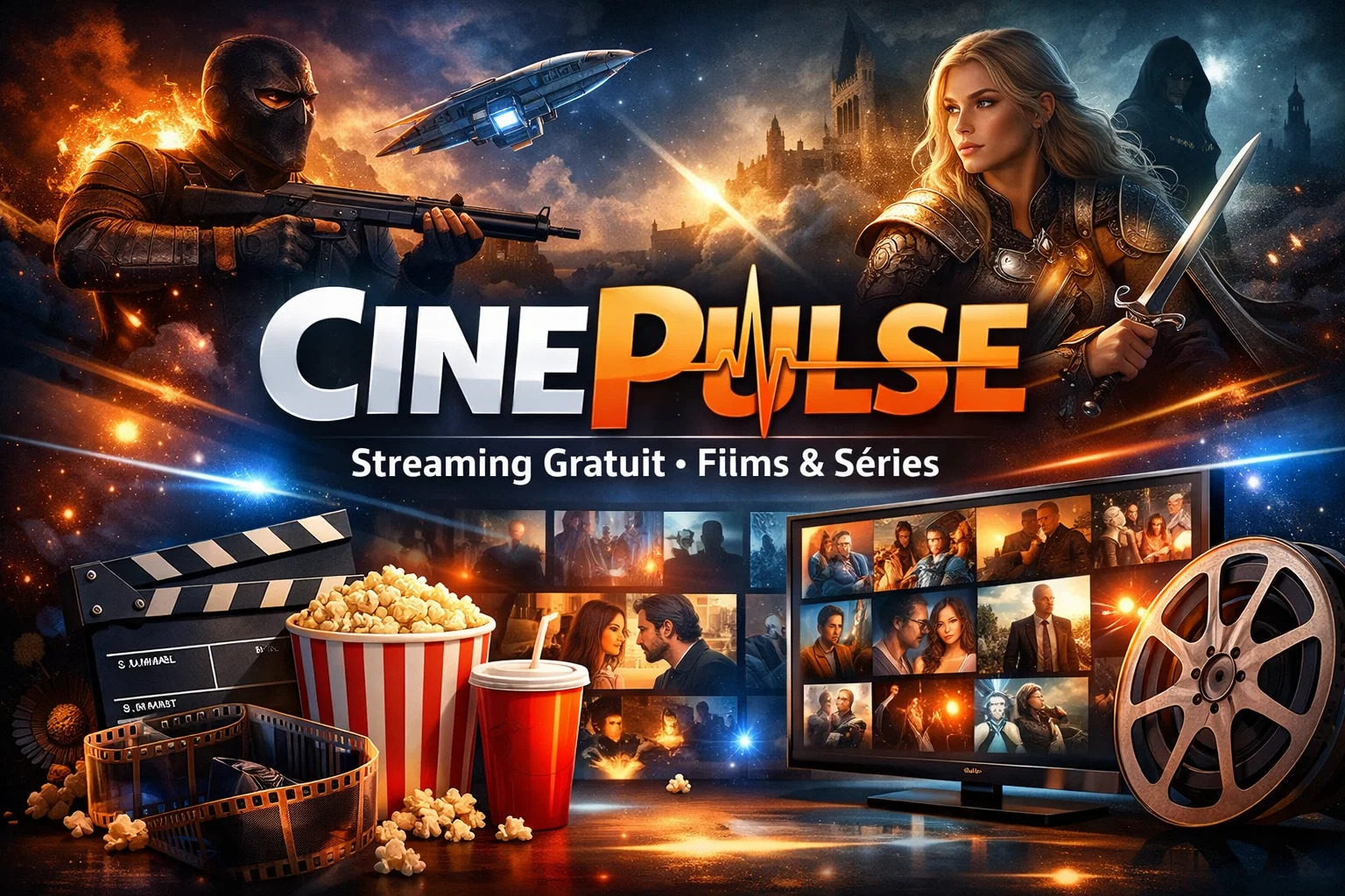 interface cinepulse nouvelle adresse avec catalogue de films et series disponibel