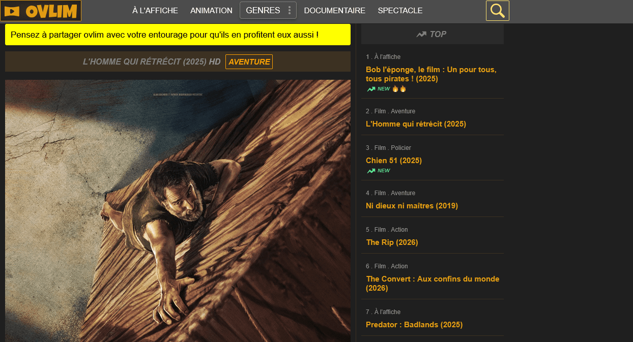 ovlim.com ne fonctionne plus, voici la nouvelle adresse ovlim