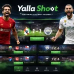 Yalla Shoot : Nouvelle Adresse Yalla-Shoot Live 2026 5 Interface Yalla Shoot streaming football live 2026