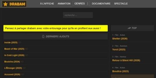 drabam film tout le catalogue de films et series disponible sur le site