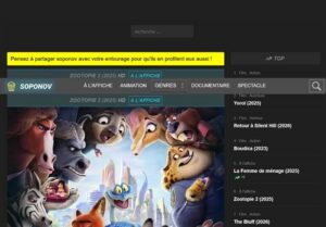 soponov film streaming interface du site